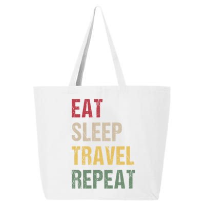 Eat Sleep Travel Repeat Gift 25L Jumbo Tote