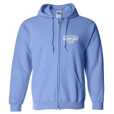 Emotional Support Top Emotional Support Human Full Zip Hoodie