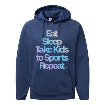 Eat Sleep Take To Sports Repeat Cute Gift Performance Fleece Hoodie