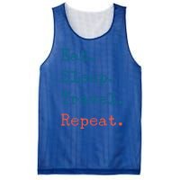 Eat Sleep Travel Repeat I Love To Travel Fun Traveling Great Gift Mesh Reversible Basketball Jersey Tank