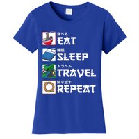 Eat Sleep Travel Repeat Japanese Traveler Gift Women's T-Shirt