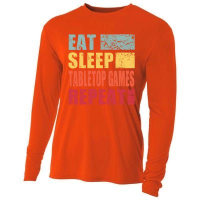 Eat Sleep Tabletopgames Repeat Gift Cooling Performance Long Sleeve Crew