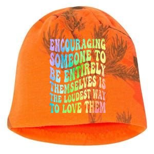 Encouraging Someone To Be Entirely Themselves Is The Loudest Kati - Camo Knit Beanie