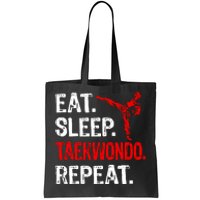 Eat Sleep Taekwondo Repeat Taekwondo Player Funny Tote Bag