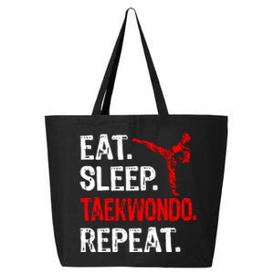 Eat Sleep Taekwondo Repeat Taekwondo Player Funny 25L Jumbo Tote