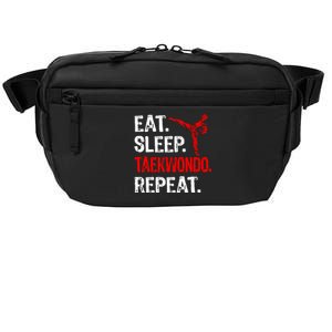 Eat Sleep Taekwondo Repeat Taekwondo Player Funny Crossbody Pack