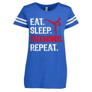 Eat Sleep Taekwondo Repeat Taekwondo Player Funny Enza Ladies Jersey Football T-Shirt