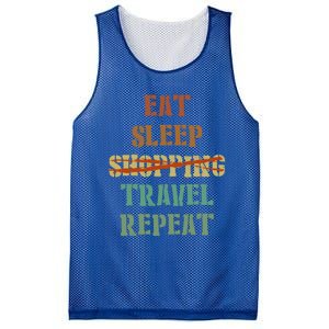 Eat Sleep Travel Repeat Travel Lover Humor Quote Design Gift Mesh Reversible Basketball Jersey Tank