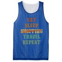 Eat Sleep Travel Repeat Travel Lover Humor Quote Design Gift Mesh Reversible Basketball Jersey Tank