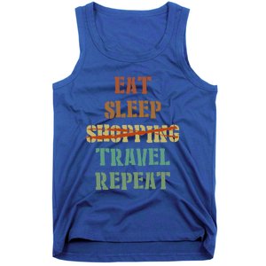 Eat Sleep Travel Repeat Travel Lover Humor Quote Design Gift Tank Top