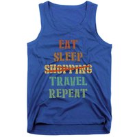 Eat Sleep Travel Repeat Travel Lover Humor Quote Design Gift Tank Top