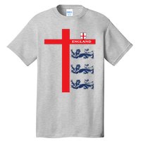 England Soccer Three Lions Flag Tall T-Shirt