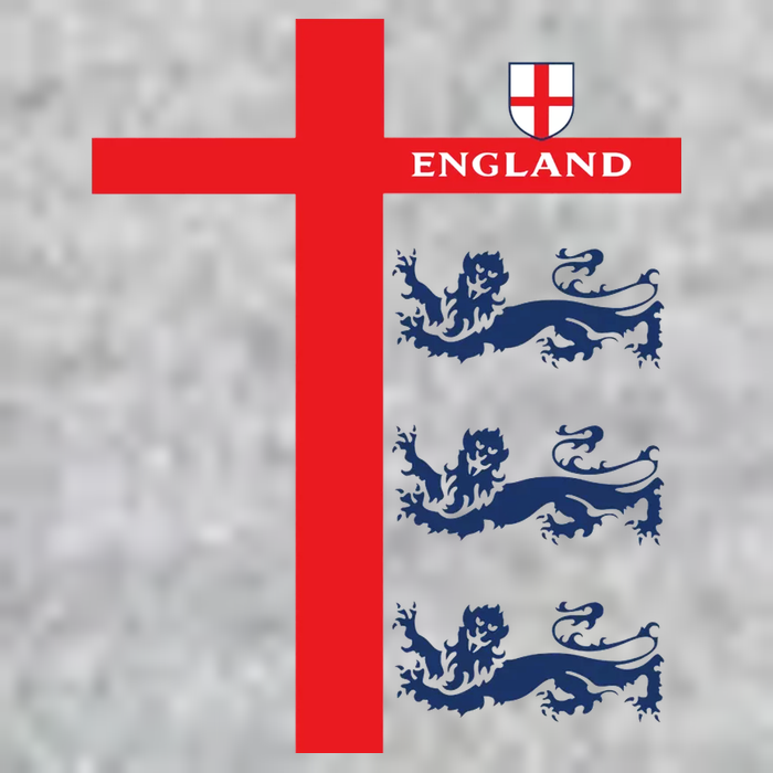 England Soccer Three Lions Flag Premium T-Shirt