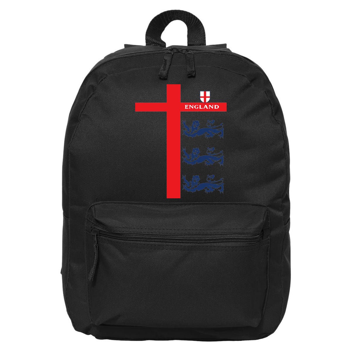 England Soccer Three Lions Flag 16 in Basic Backpack