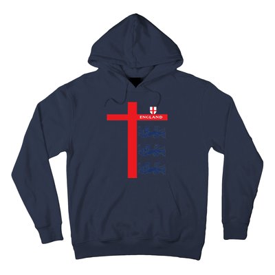 England Soccer Three Lions Flag Hoodie