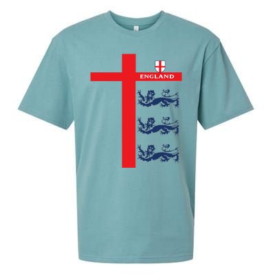 England Soccer Three Lions Flag Sueded Cloud Jersey T-Shirt