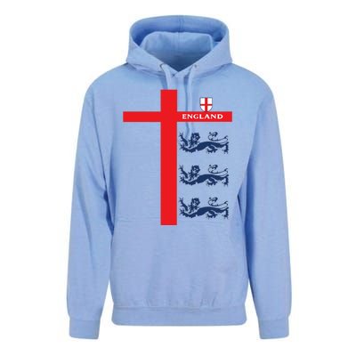 England Soccer Three Lions Flag Unisex Surf Hoodie