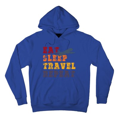 Eat Sleep Travel Repeat Travel Lover Humor Quote Design Great Gift Hoodie