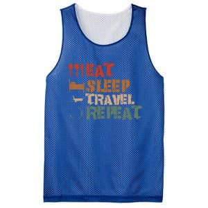 Eat Sleep Travel Repeat Travel Lover Humor Quote Design Gift Mesh Reversible Basketball Jersey Tank