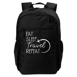 Eat Sleep Travel Repeat Vacation Daily Commute Backpack