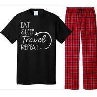 Eat Sleep Travel Repeat Vacation Pajama Set