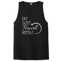 Eat Sleep Travel Repeat Vacation PosiCharge Competitor Tank