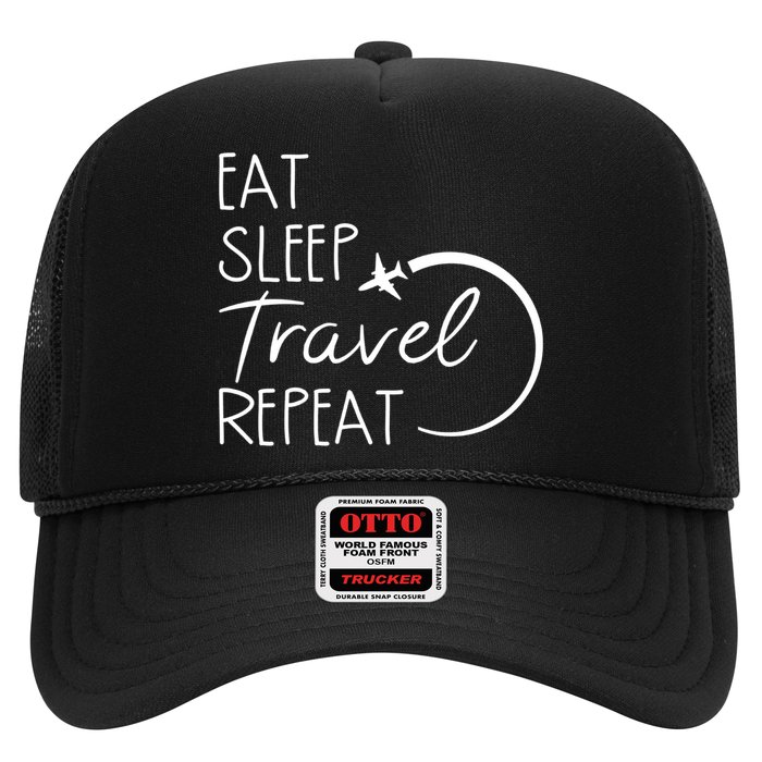 Eat Sleep Travel Repeat Vacation Trucker Hat