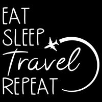 Eat Sleep Travel Repeat Vacation Toddler Fine Jersey T-Shirt
