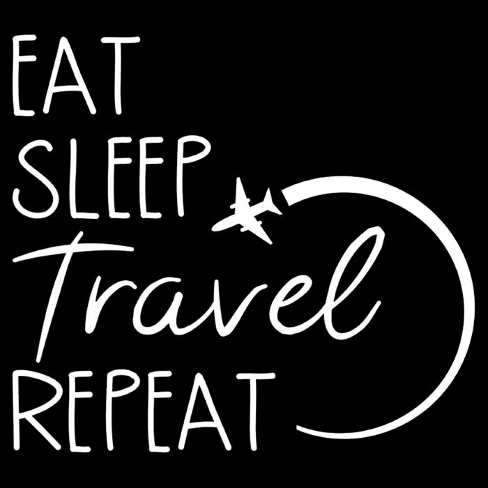 Eat Sleep Travel Repeat Vacation Toddler Fine Jersey T-Shirt
