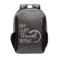 Eat Sleep Travel Repeat Vacation Vector Backpack