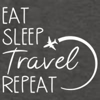 Eat Sleep Travel Repeat Vacation Vector Backpack