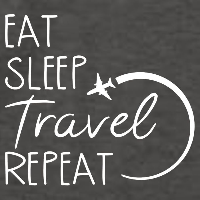Eat Sleep Travel Repeat Vacation Vector Backpack