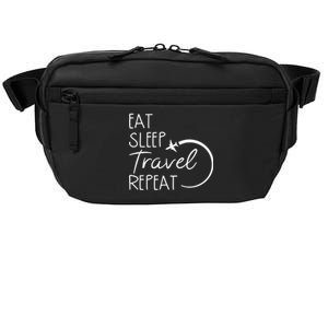 Eat Sleep Travel Repeat Vacation Crossbody Pack