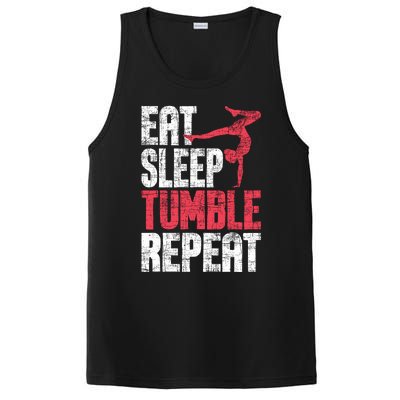 Eat Sleep Tumble Repeat Gymnast Aerobics Gymnastics Lover PosiCharge Competitor Tank