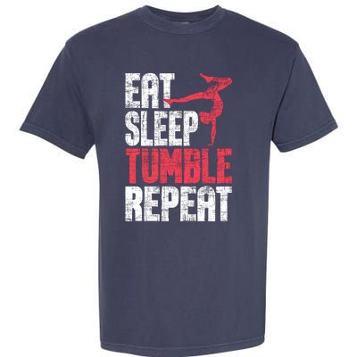 Eat Sleep Tumble Repeat Gymnast Aerobics Gymnastics Lover Garment-Dyed Heavyweight T-Shirt