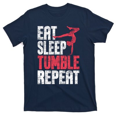 Eat Sleep Tumble Repeat Gymnast Aerobics Gymnastics Lover T-Shirt