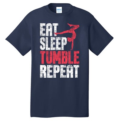 Eat Sleep Tumble Repeat Gymnast Aerobics Gymnastics Lover Tall T-Shirt