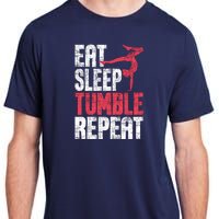 Eat Sleep Tumble Repeat Gymnast Aerobics Gymnastics Lover Adult ChromaSoft Performance T-Shirt