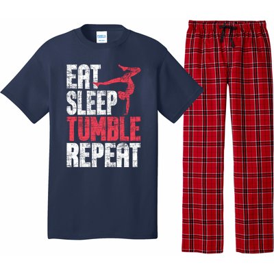 Eat Sleep Tumble Repeat Gymnast Aerobics Gymnastics Lover Pajama Set