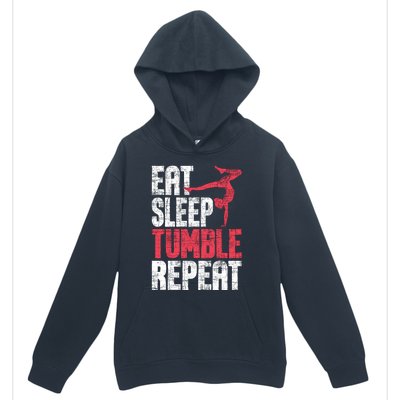 Eat Sleep Tumble Repeat Gymnast Aerobics Gymnastics Lover Urban Pullover Hoodie