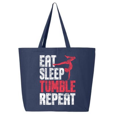 Eat Sleep Tumble Repeat Gymnast Aerobics Gymnastics Lover 25L Jumbo Tote