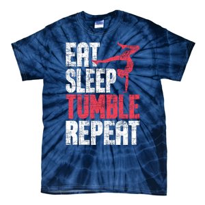 Eat Sleep Tumble Repeat Gymnast Aerobics Gymnastics Lover Tie-Dye T-Shirt