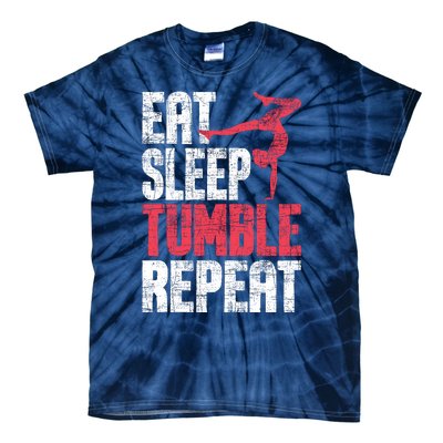 Eat Sleep Tumble Repeat Gymnast Aerobics Gymnastics Lover Tie-Dye T-Shirt