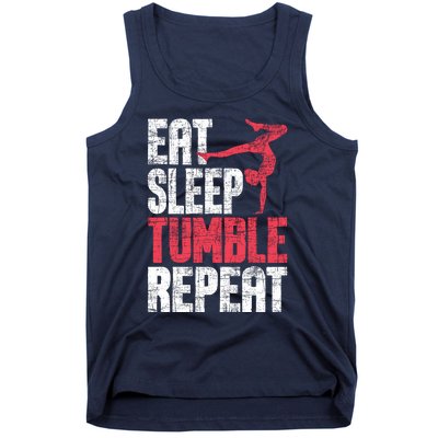 Eat Sleep Tumble Repeat Gymnast Aerobics Gymnastics Lover Tank Top