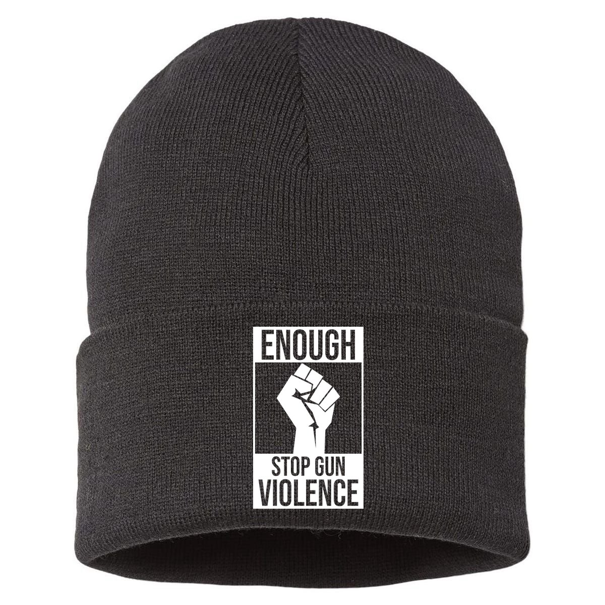 Enough Stop The Violence Fist Sustainable Knit Beanie