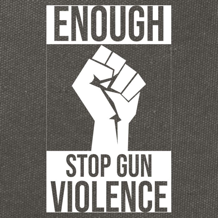 Enough Stop The Violence Fist Cotton Canvas Backpack