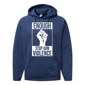 Enough Stop The Violence Fist Performance Fleece Hoodie