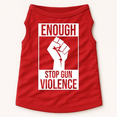 Enough Stop The Violence Fist Doggie Tank