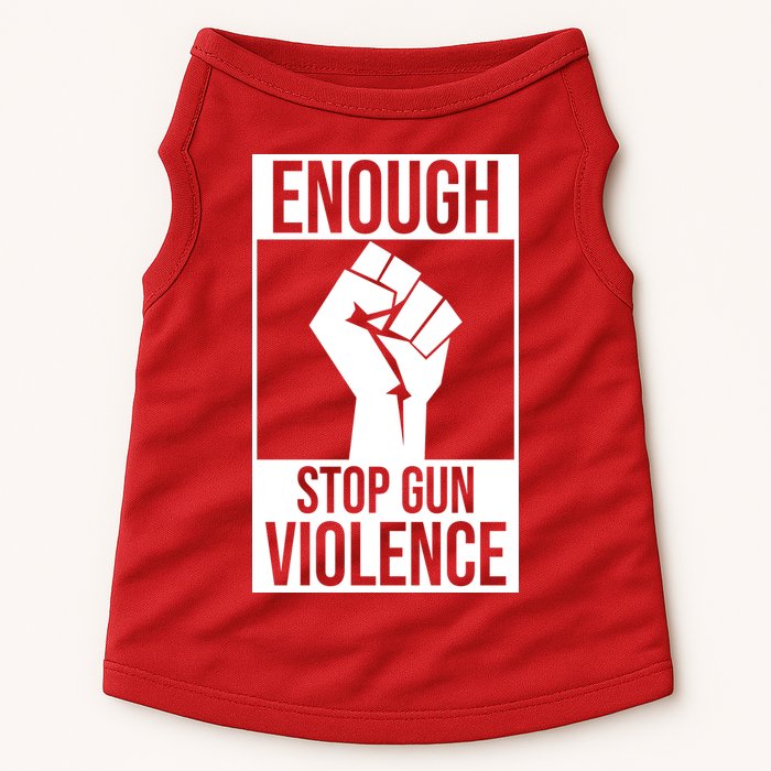 Enough Stop The Violence Fist Doggie Tank