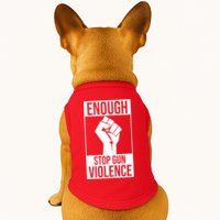 Enough Stop The Violence Fist Doggie Tank